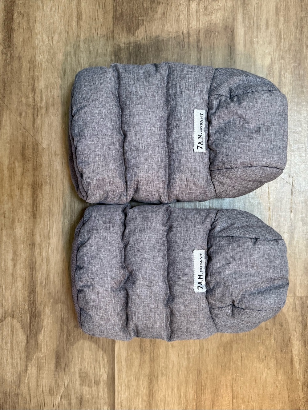 7 am Enfant Grey Puffer Baby Stroller Hand Muff Set
